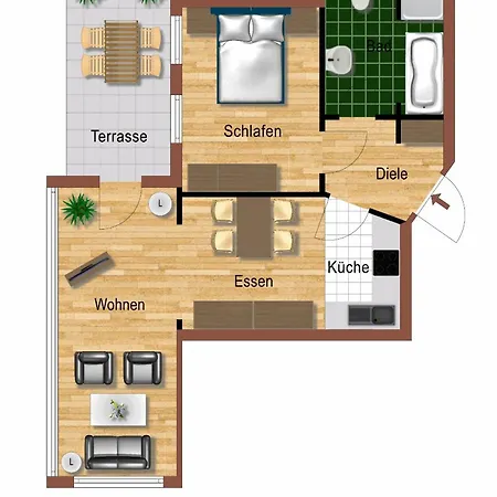 Apartment Haus Wenden 1 *
